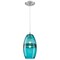 Westinghouse Pendant 60W Mini Soren, Brushed Nickel Turquoise Glass 6366300 - alternate 1